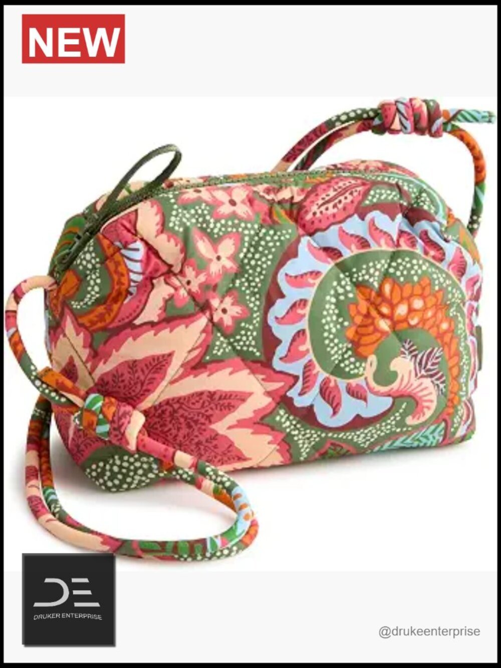 Featherweight Recycled Nylon Crossbody Bag with Adjustable Strap